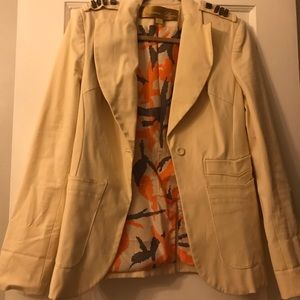 Tan Blazer with rhinestones